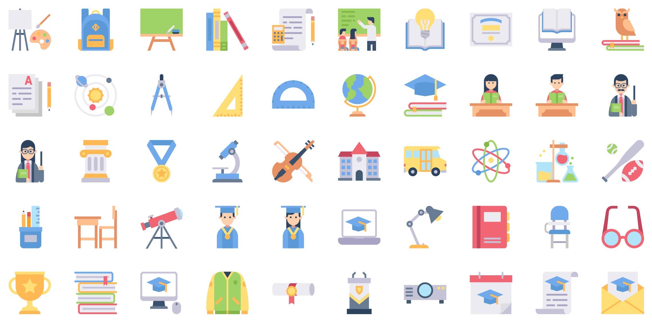 school-flat-icons-vol-5-preview