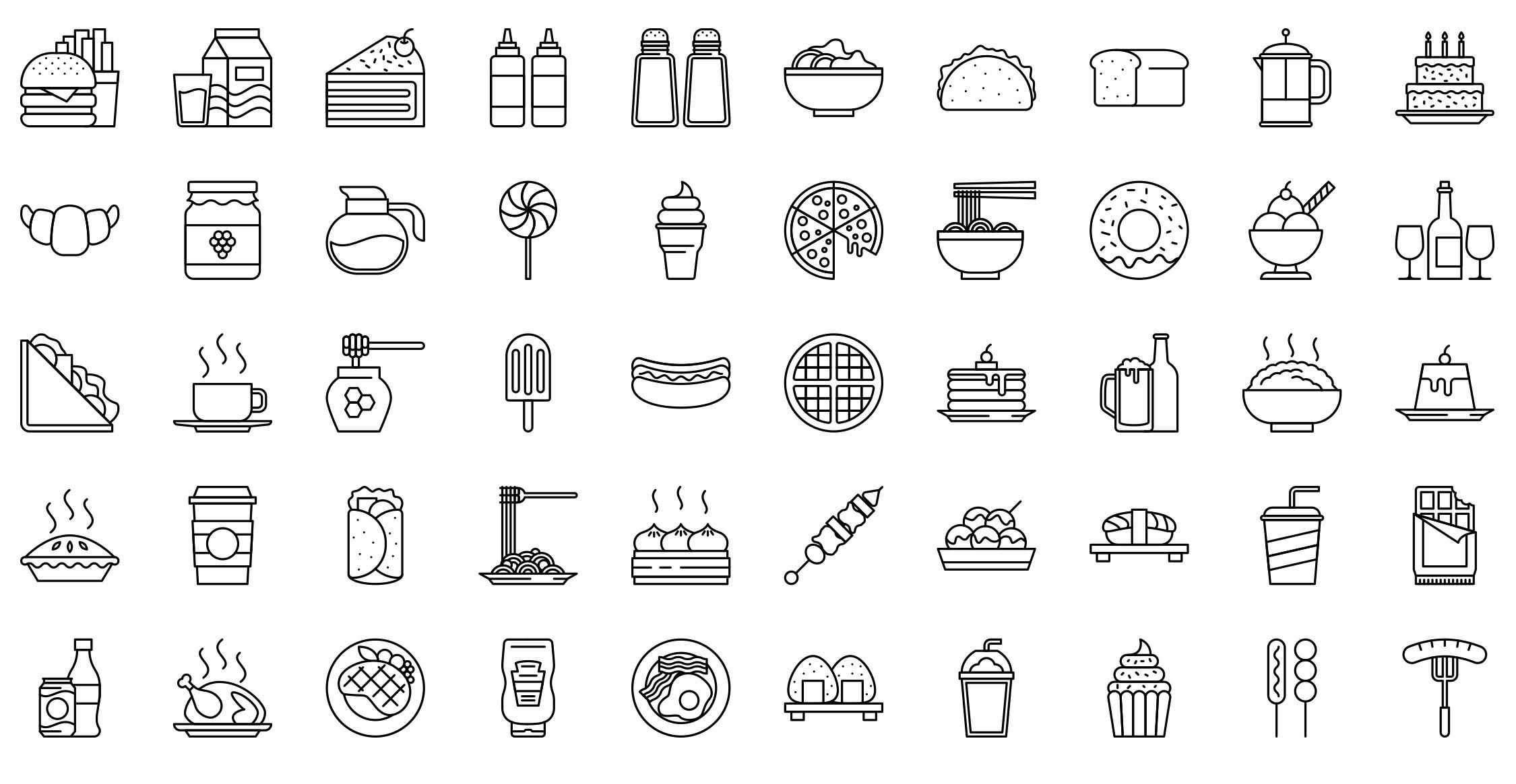 food-and-beverages-thin-outline-preview