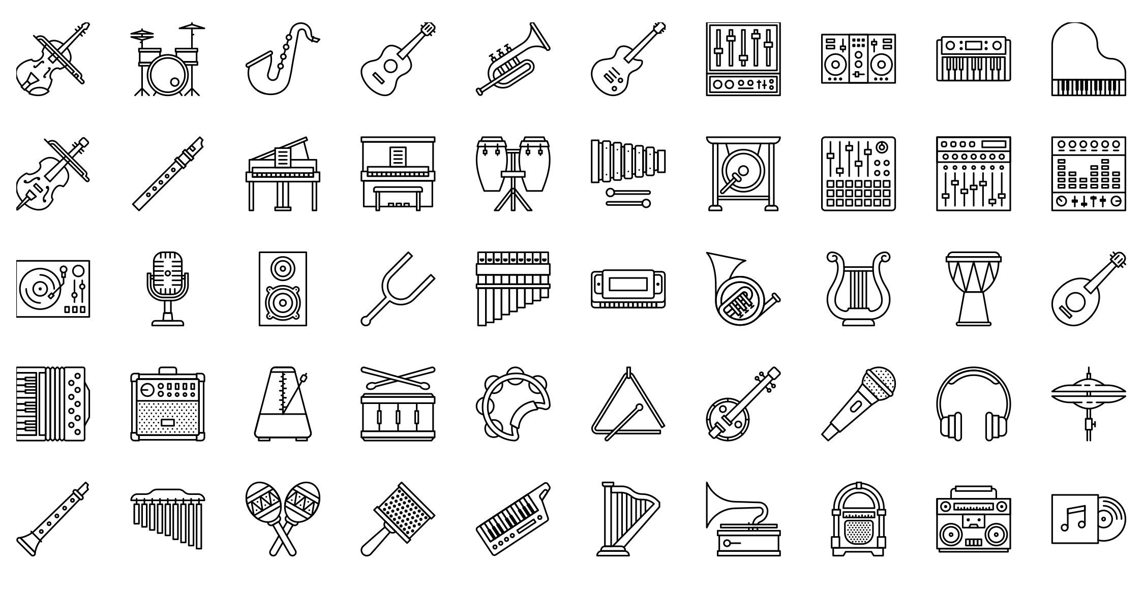 music-thin-outline-preview