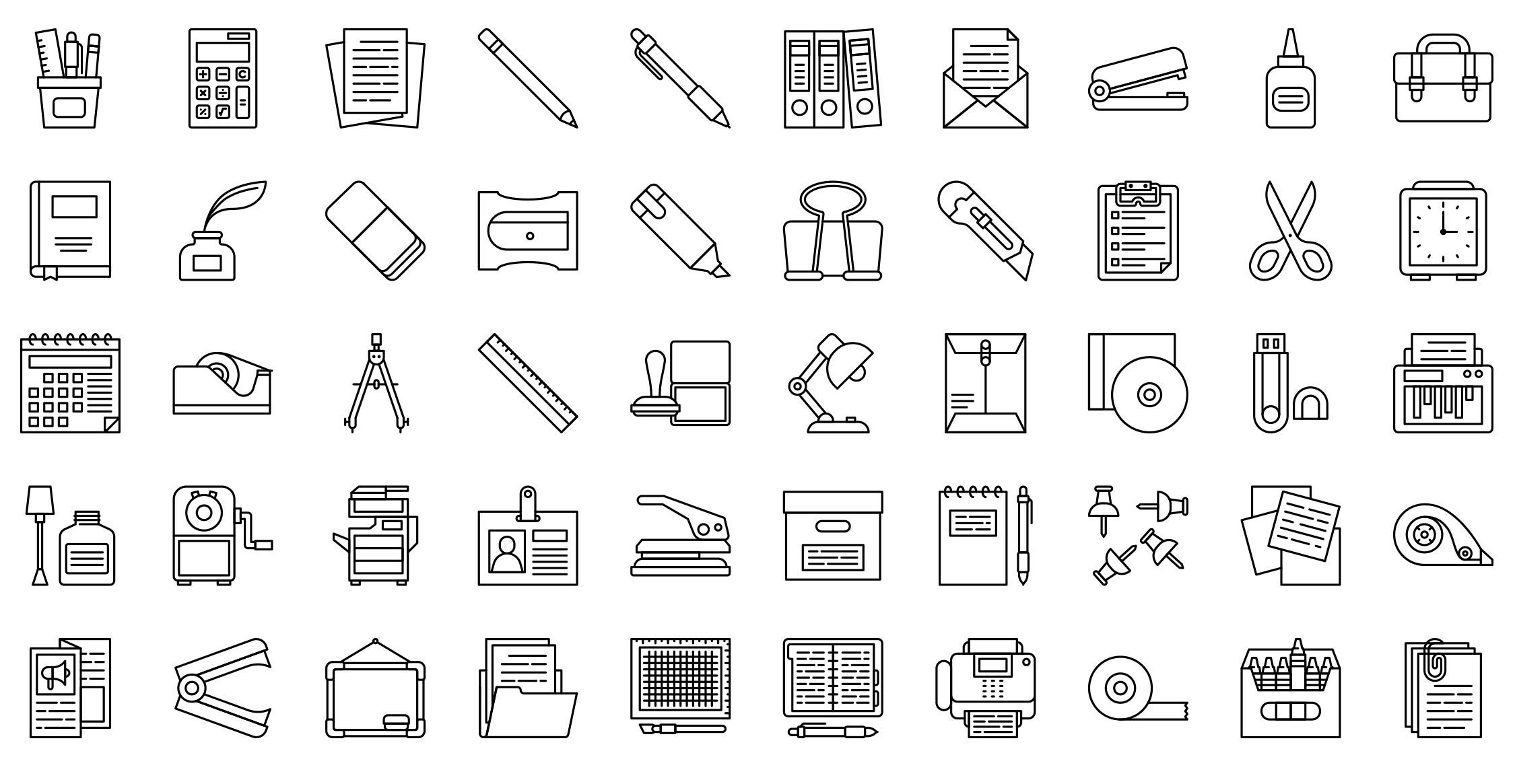 stationery-office-thin-outline-preview